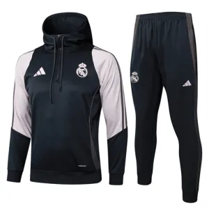 Vêtements de sport à capuche du Real Madrid 2024/25 - Noir