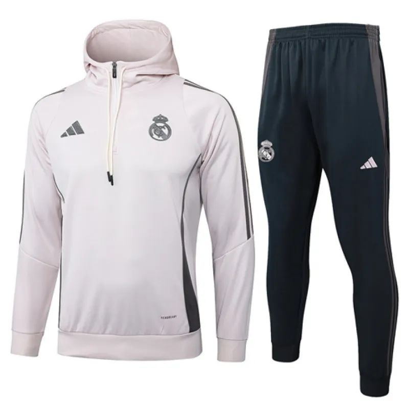 Vêtements de sport à capuche du Real Madrid 2024/25 - Rose