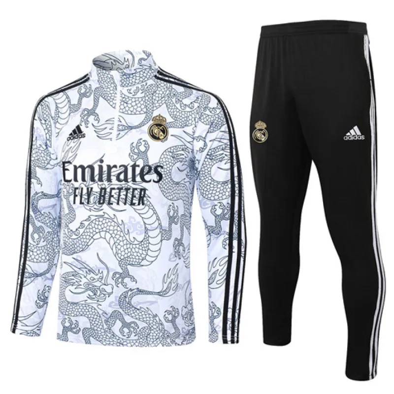 Vêtements de sport du Real Madrid flockés 2024/25 - Blanc