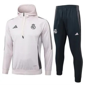 Ropa deportiva con capucha para niños del Real Madrid 2024/25 - Rosa