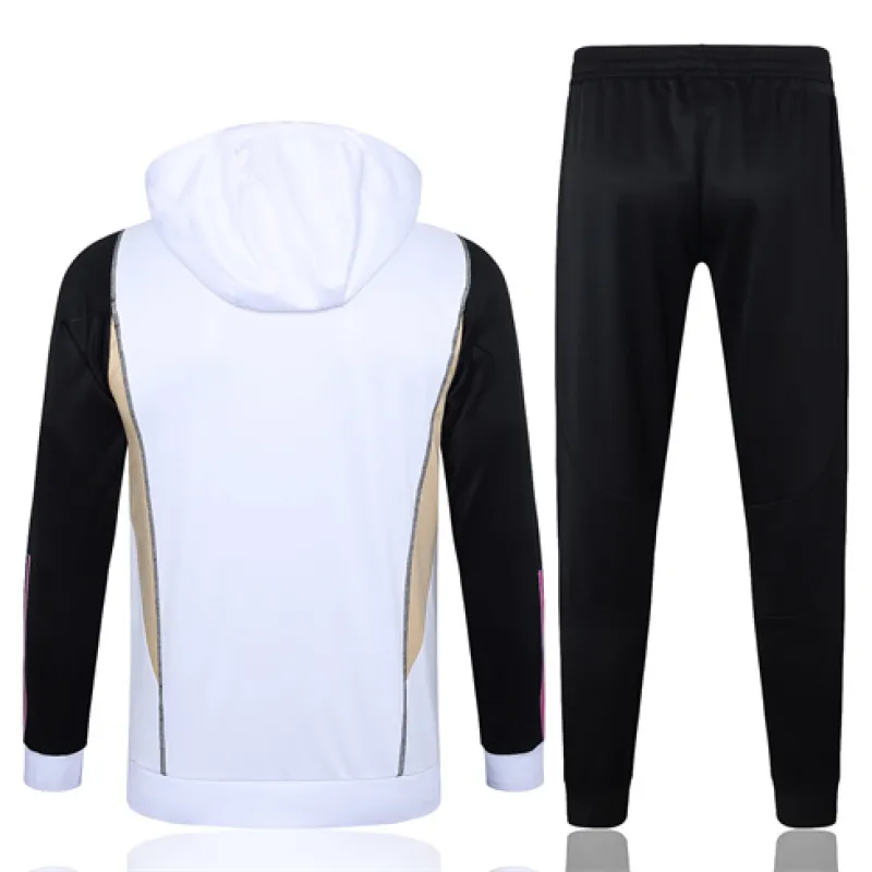Ropa deportiva con capucha para niños del Real Madrid 2024/25 - Blanca
