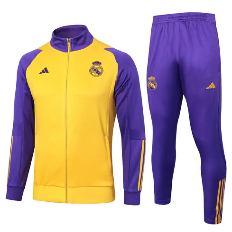 Veste de sport pour enfants du Real Madrid 2024/25 - Jaune