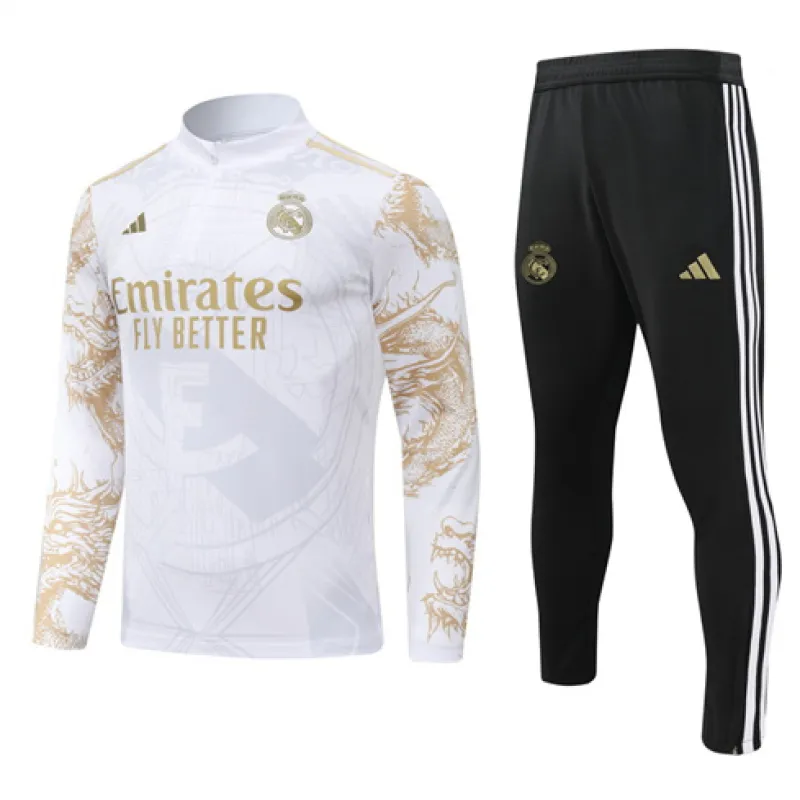 Vêtements de sport pour enfants du Real Madrid 2024/25 - Blanc