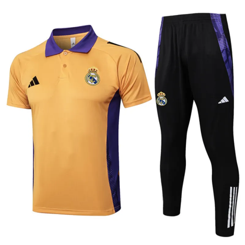 Real Madrid Training Polo Shirt + Trousers 2024/25 - Orange