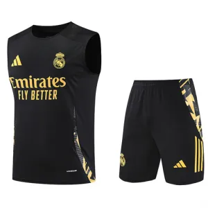 Set di bermuda e gilet del Real Madrid 2024/25 - Nero