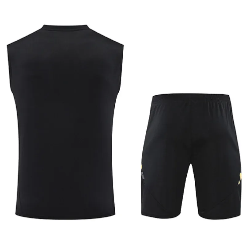 Set di bermuda e gilet del Real Madrid 2024/25 - Nero