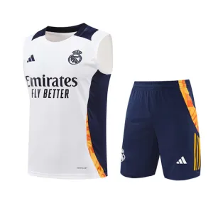 Set di shorts e gilet del Real Madrid 2024/25 - Bianco