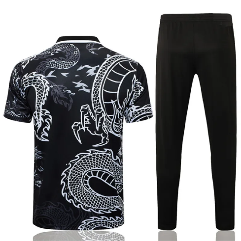 Maglia polo di allenamento + pantaloni del Real Madrid 2024/25 - Nero