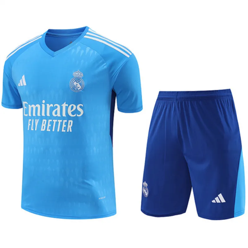 Real Madrid Torwart-Trainingsjersey + Shorts 2024/25 - Blau
