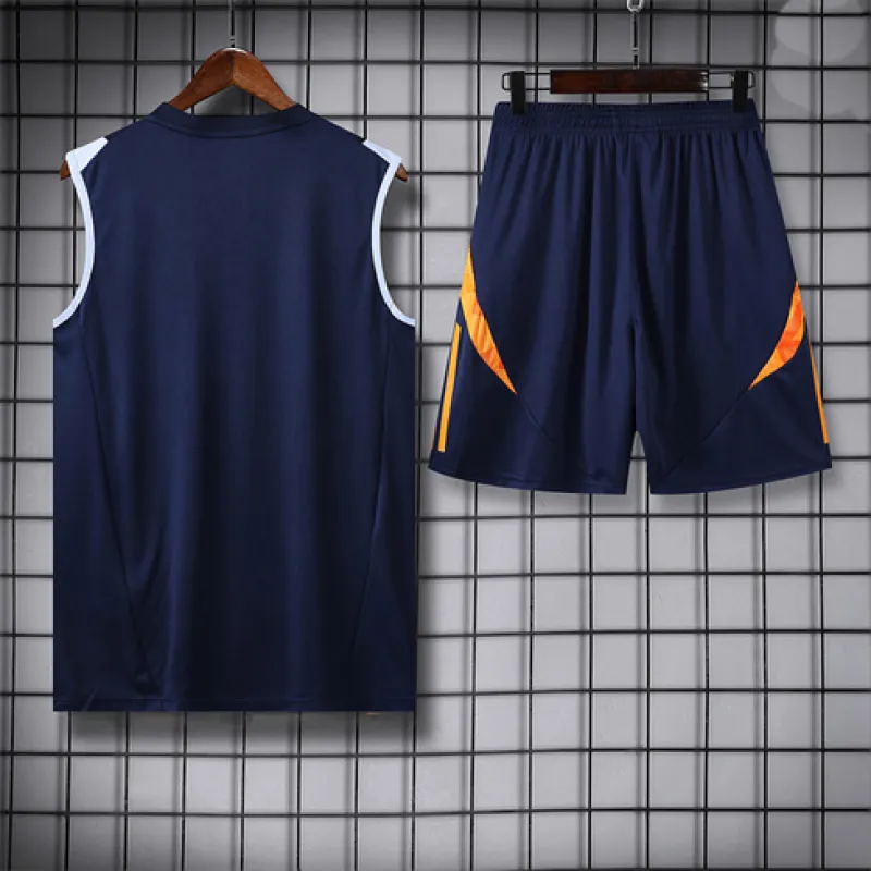 Set di shorts e gilet del Real Madrid 2024/25 - Blu