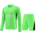 Real Madrid Torwart-Langarm-Trainingsjersey + Shorts 2024/25 - Blau