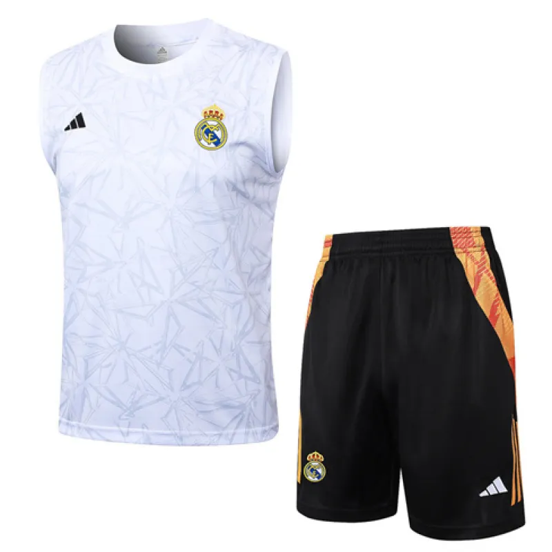 Set di shorts e gilet del Real Madrid 2024/25 - Bianco