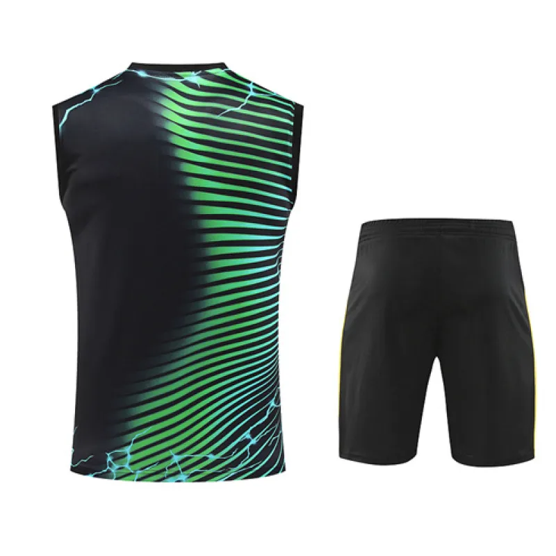 Set di bermuda e gilet del Real Madrid 2024/25 - Nero