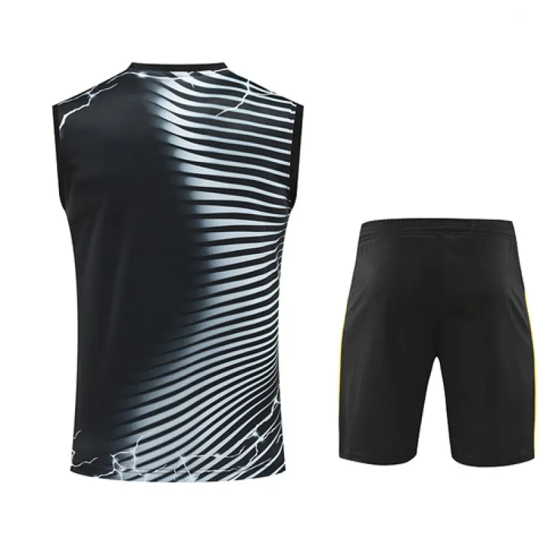 Set di bermuda e gilet del Real Madrid 2024/25 - Nero