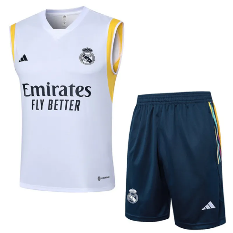 Set di shorts e gilet del Real Madrid 2024/25 - Bianco