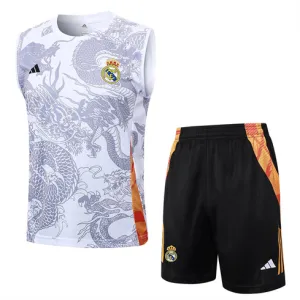 Set di shorts e gilet del Real Madrid 2024/25 - Bianco