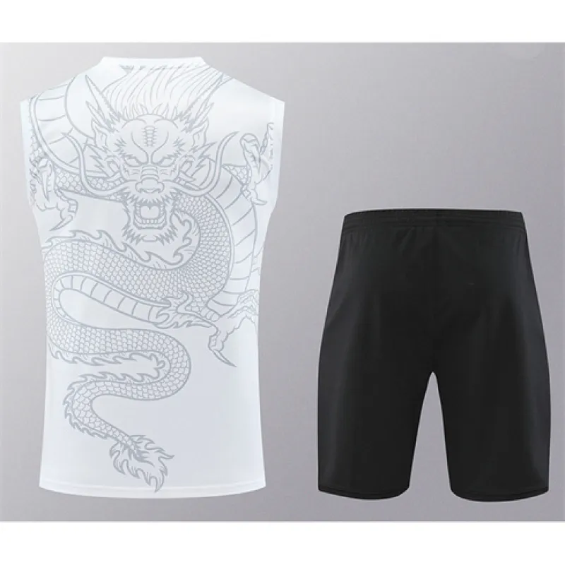 Set di shorts e gilet del Real Madrid 2024/25 - Bianco