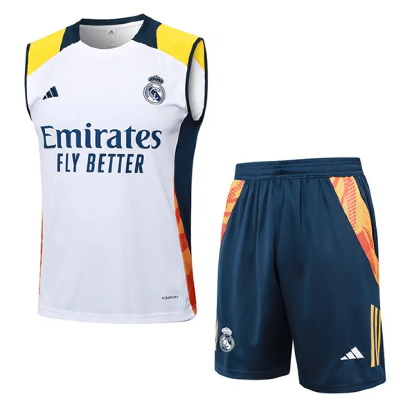 Set di shorts e gilet del Real Madrid 2024/25 - Bianco