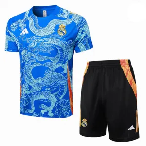 Camiseta de entrenamiento + pantalones cortos del Real Madrid 2024/25 - Azul