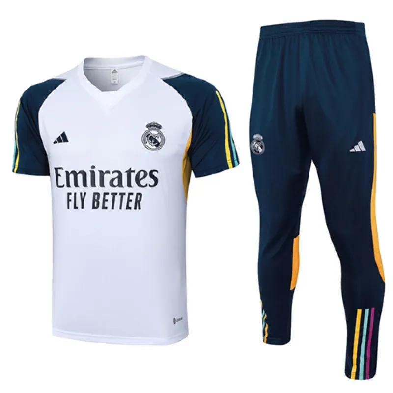 Maglia di allenamento + pantaloni lunghi del Real Madrid 2024/25 - Bianca