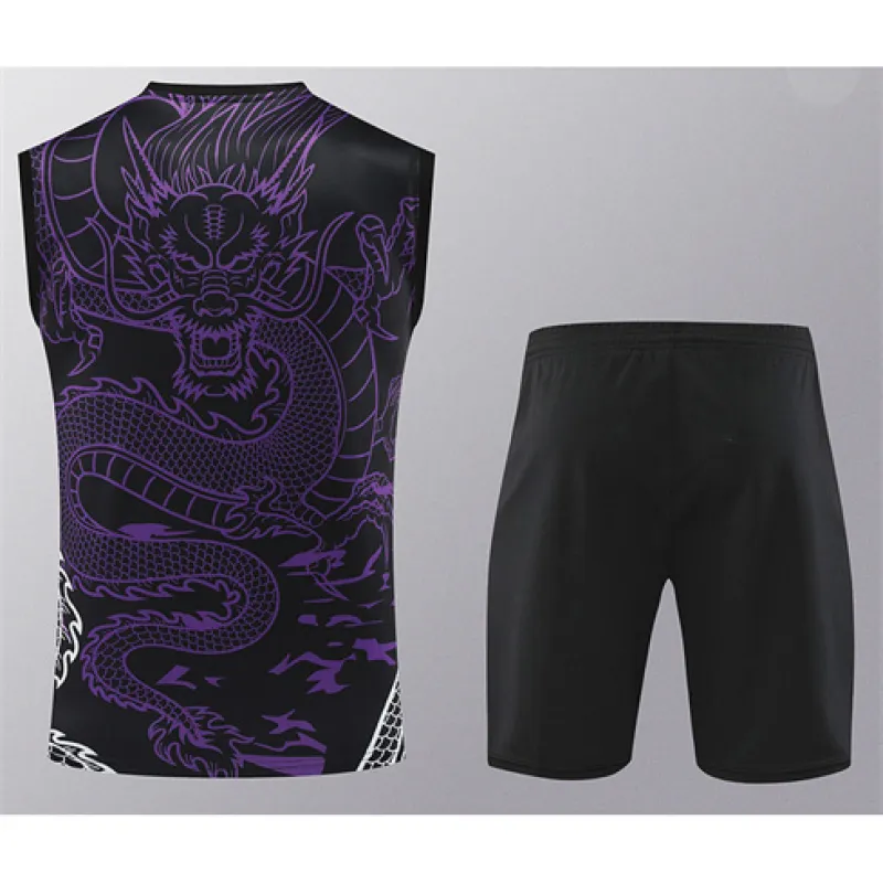 Set di bermuda e gilet del Real Madrid 2024/25 - Nero