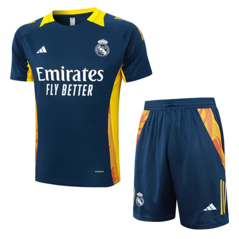 Camiseta de entrenamiento + pantalones cortos del Real Madrid 2024/25 - Azul
