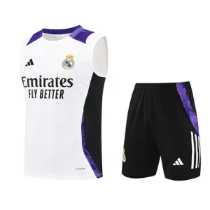 Conjunto de pantalones cortos y chaleco del Real Madrid 2024/25 - Blanca