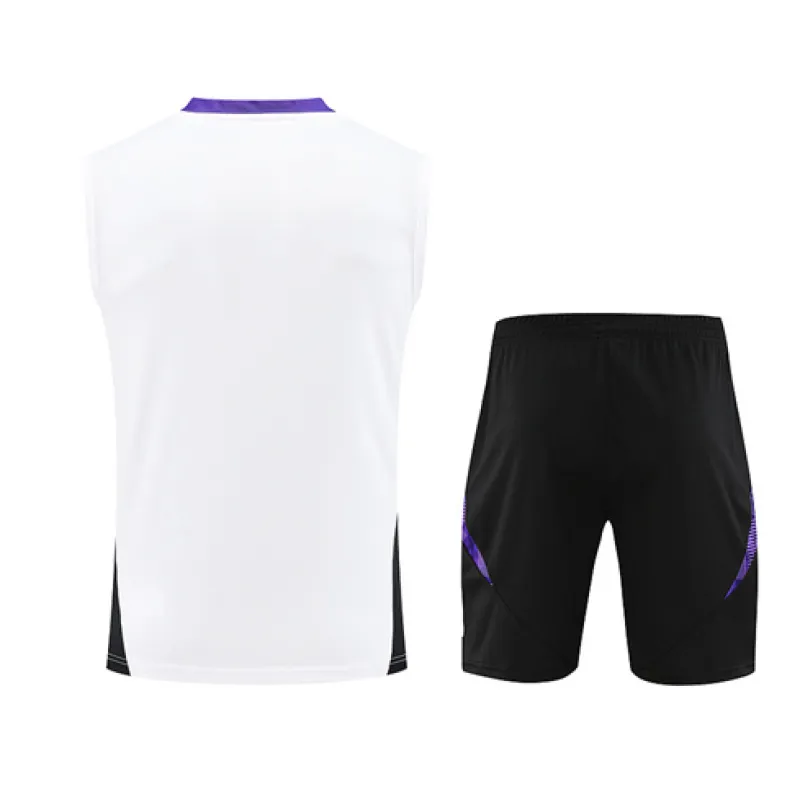 Set di shorts e gilet del Real Madrid 2024/25 - Bianco
