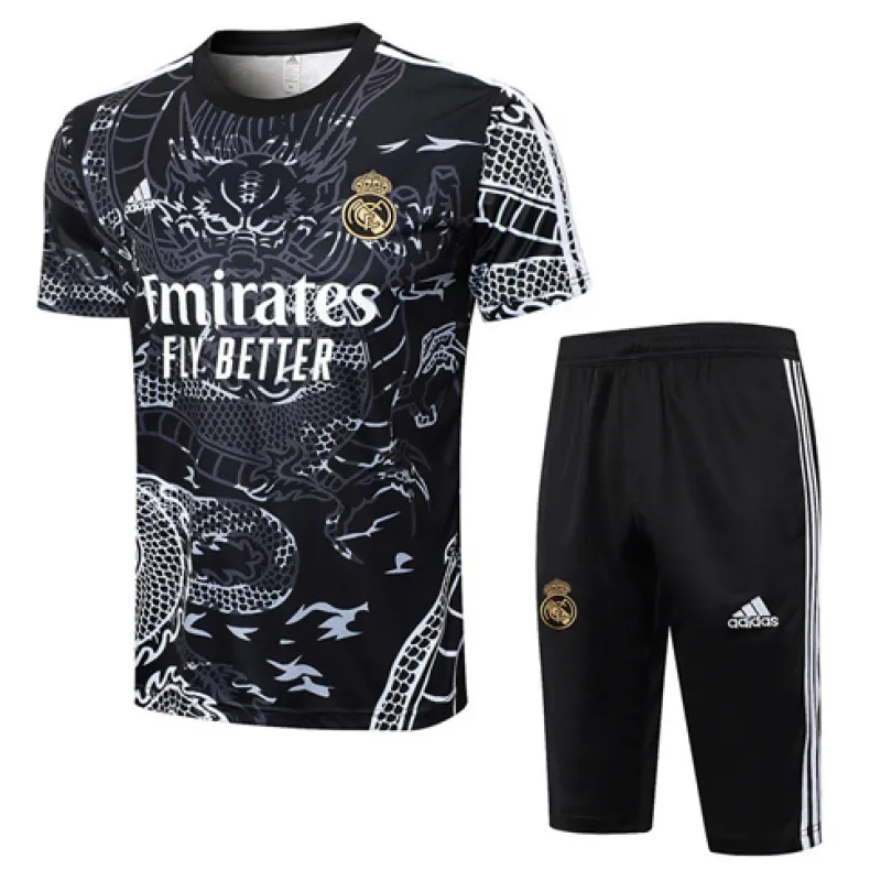 Camiseta de entrenamiento+pantalones cortos del Real Madrid 2024/25 - Negro