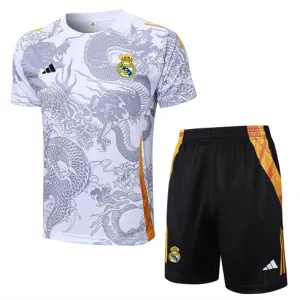 Camiseta de entrenamiento + pantalones cortos del Real Madrid 2024/25 - Blanca