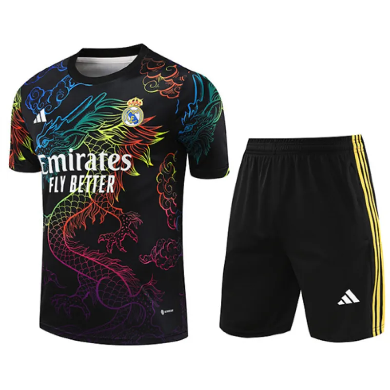 Camiseta de entrenamiento+pantalones cortos del Real Madrid 2024/25 - Negro