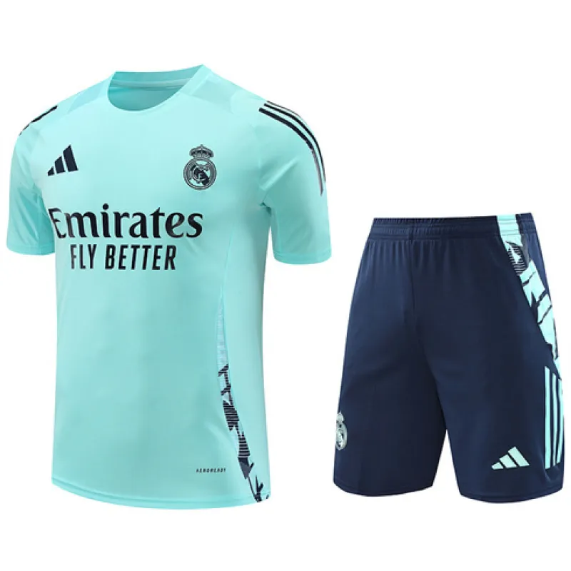 Camiseta de entrenamiento + pantalones cortos del Real Madrid 2024/25 - Azul