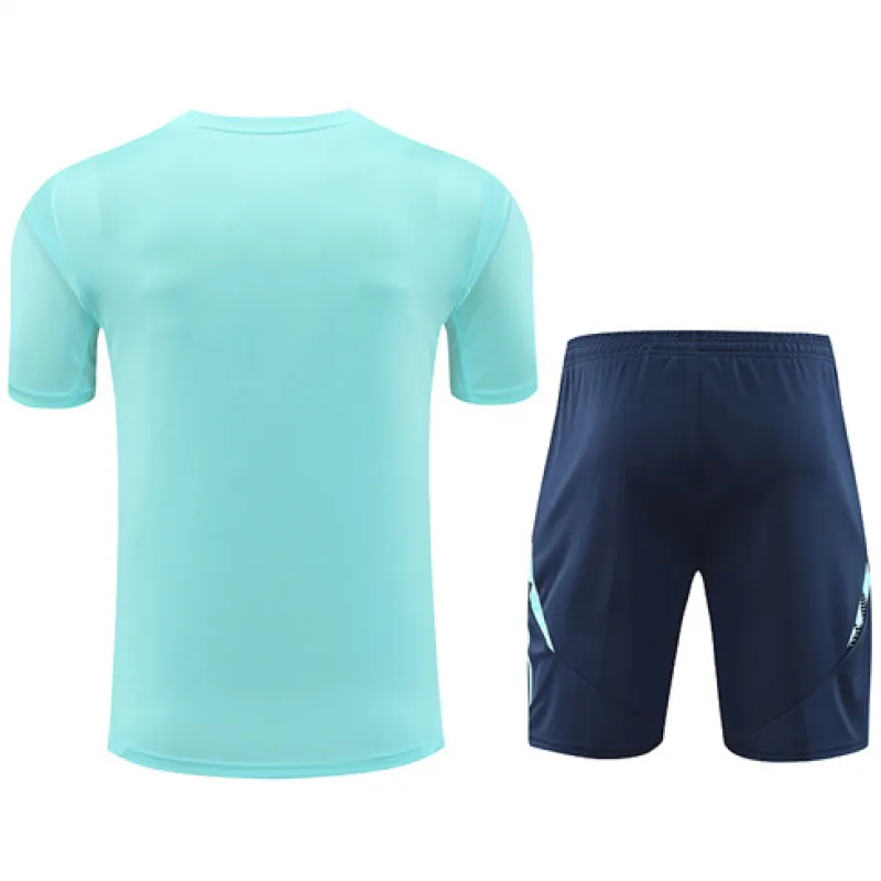 Camiseta de entrenamiento + pantalones cortos del Real Madrid 2024/25 - Azul