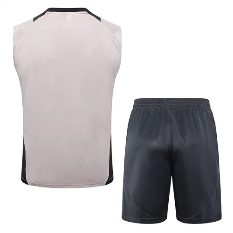Ensemble de shorts et de gilet du Real Madrid 2024/25 - Gris