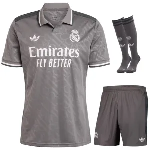 Drittes Kinder - Trikot - Set von Real Madrid 2024/25 - Grau