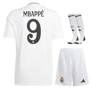 Mbappé - Heimspiel - Kinder - Trikot - Set von Real Madrid 2024/25 - Weiß