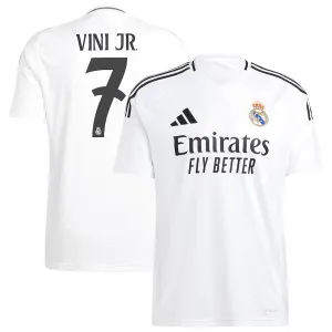 VINI JR - Maglia di casa di Real Madrid 2024/25 - Bianco