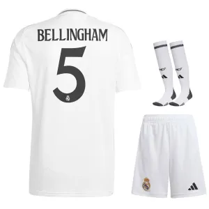 Bellingham - Heimmannschaft - Kinder - Trikot - Set von Real Madrid 2024/25 - Weiß
