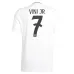 VINI JR - Set di maglia per bambini di campo principale di Real Madrid 2024/25 - Bianco