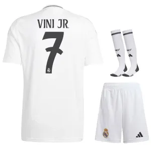 VINI JR - Heimmannschaft - Kinder - Trikot - Set von Real Madrid 2024/25 - Weiß