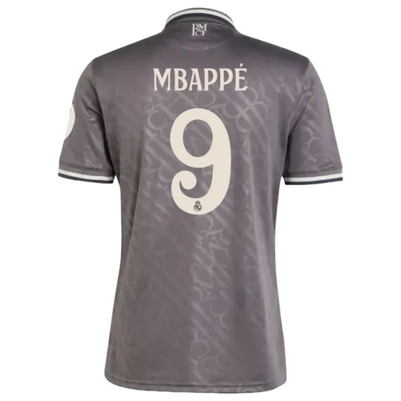 Mbappé - Terza maglia di Real Madrid 2024/25 - Grigio