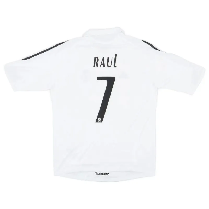 Raúl  Real Madrid Retro Jersey 2005/06 Home - White
