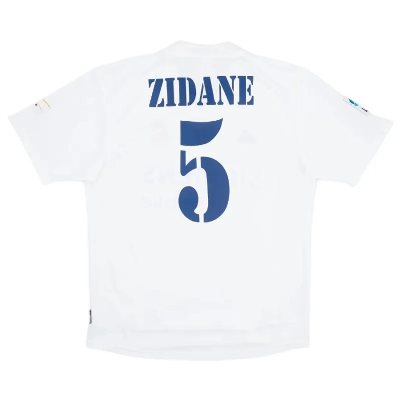 Zidane  Real Madrid Retro Trikot 2001/02 Heimspiel - Weiß