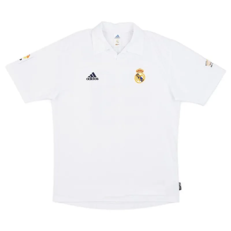 Camisa retro de Zidane  del Real Madrid, local 2002/03 - Blanca