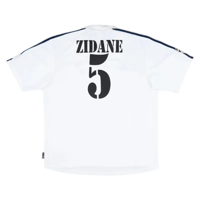 Camisa retro de Zidane  del Real Madrid, local 2002/03 - Blanca