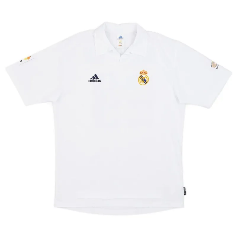 Camisa retro de Beckham  del Real Madrid, local 2002/03 - Blanca