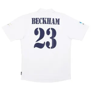 Beckham  Real Madrid Retro Trikot 2002/03 Heimspiel - Weiß