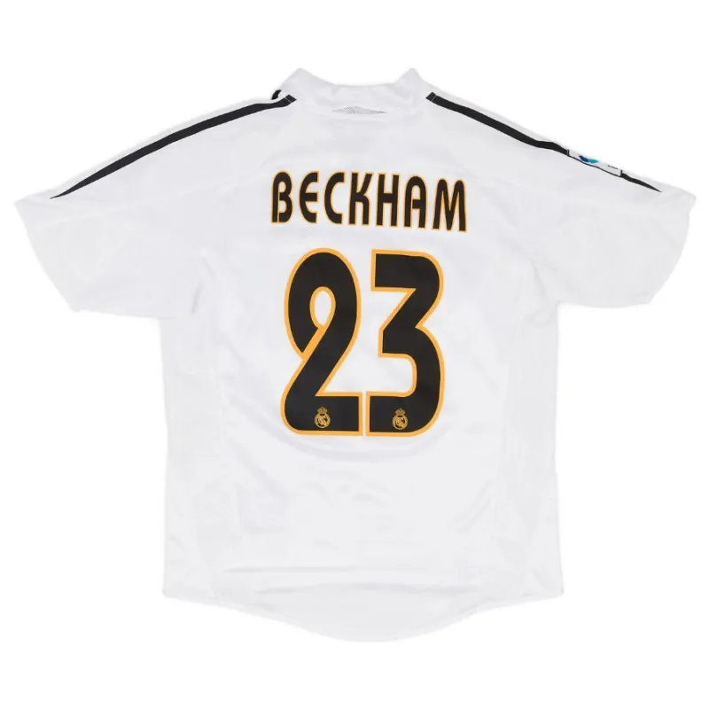 Beckham Real Madrid Retro Jersey 2004/05 Home - White