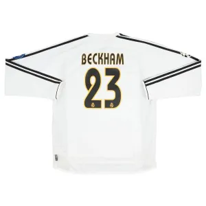 Beckham  Real Madrid Retro Trikot 2004/05 Heimspiel - Weiß
