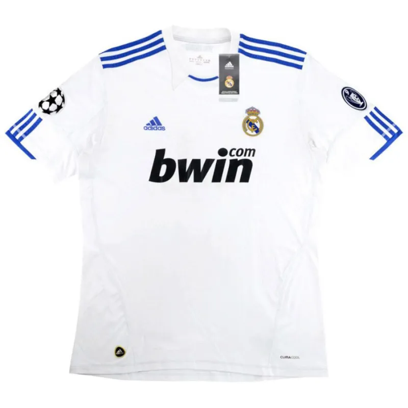 Maillot rétro de Cristiano  Ronaldo pour le Real Madrid, domicile 2010/11 - Blanc